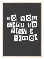 Do You Want To Play A Game Print | Saw Wall Art - Larosier Prints