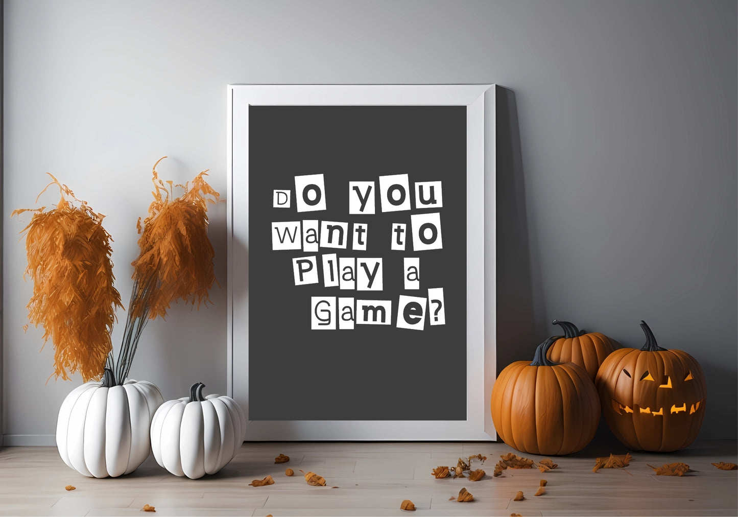 Do You Want To Play A Game Print | Saw Wall Art