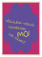 Voulez-Vous Coucher Avec Moi Ce Soir Print | Bedroom Wall Art - Larosier Prints