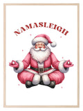 Namasleigh Santa Print | Christmas Wall Art - Larosier Prints