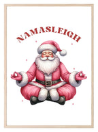 Namasleigh Santa Print | Christmas Wall Art - Larosier Prints