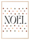 Noel Print | Polka Dots | Christmas Art - Larosier Prints