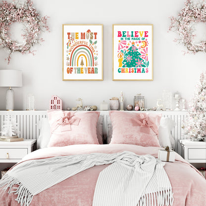 The Most Wonderful Time Of The Year Print | Christmas Art