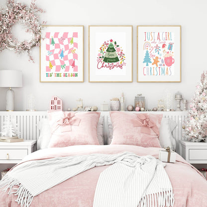 Joy Hope Love Peace Print | Christmas Tree | Christmas Art