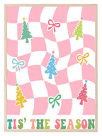 Tis The Season Print | Pink | Christmas Art - Larosier Prints