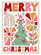 Merry Christmas Print | Christmas Art - Larosier Prints