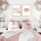 On My Husband's Naughty List Print | Christmas Art - Larosier Prints