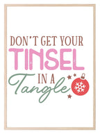 Don't Get Your Tinsel In A Tangle Print | Christmas Art - Larosier Prints