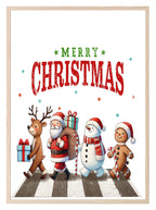Merry Christmas Print | Abbey Road Inspired Wall Art - Larosier Prints