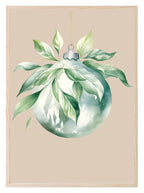 Bauble Print | Christmas Wall Art | Beige - Larosier Prints