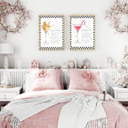 Candy Cane Cocktail Print | Christmas Wall Art - Larosier Prints