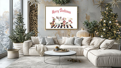 Merry Ducksmas Print | Abbey Road Inspired Wall Art