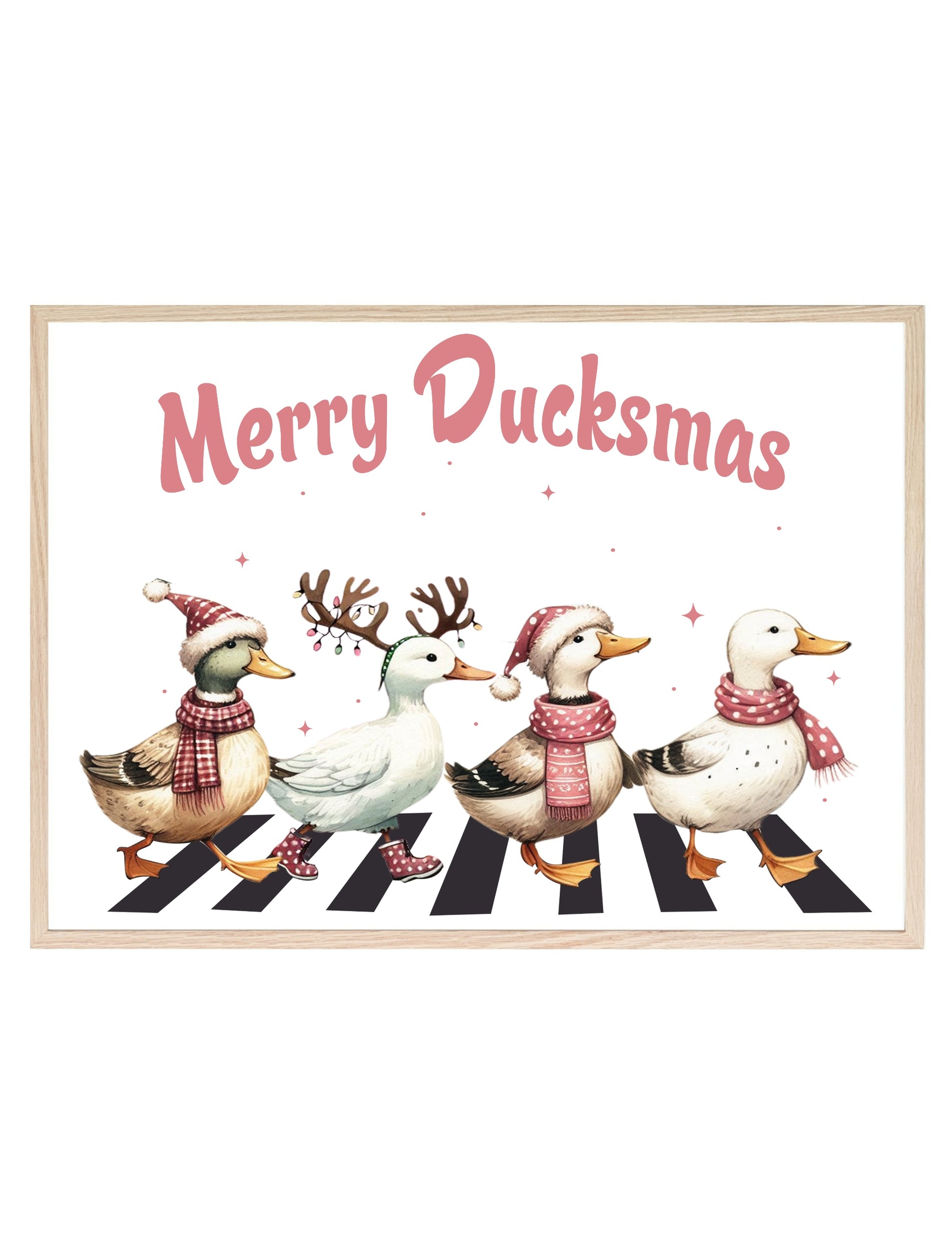 Merry Ducksmas Print | Abbey Road Inspired Wall Art