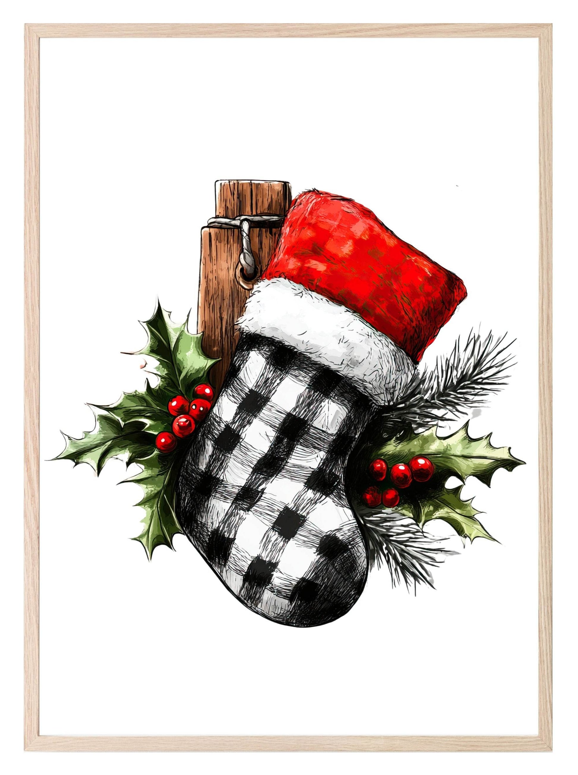 Black & White Christmas Collection | Festive Wall Art