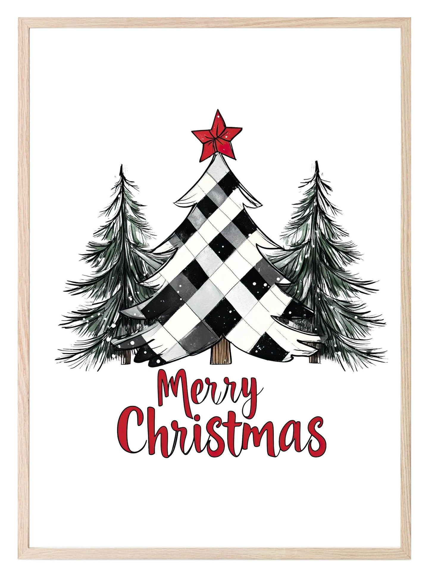 Black & White Christmas Collection | Festive Wall Art