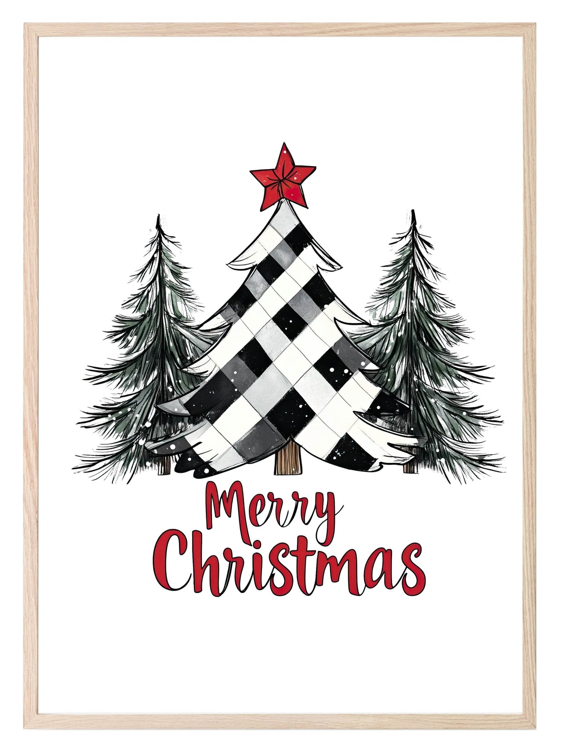Black & White Christmas Collection | Festive Wall Art