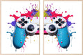 Set Of 2 PlayStation Controller Prints | Gaming Wall Art | Teenage Gamer Prints - Larosier Prints