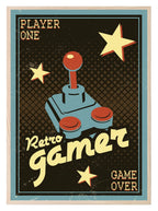 Retro Gamer Print | Teenage Gaming Wall Art - Larosier Prints