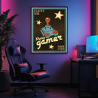 Retro Gamer Print | Teenage Gaming Wall Art - Larosier Prints