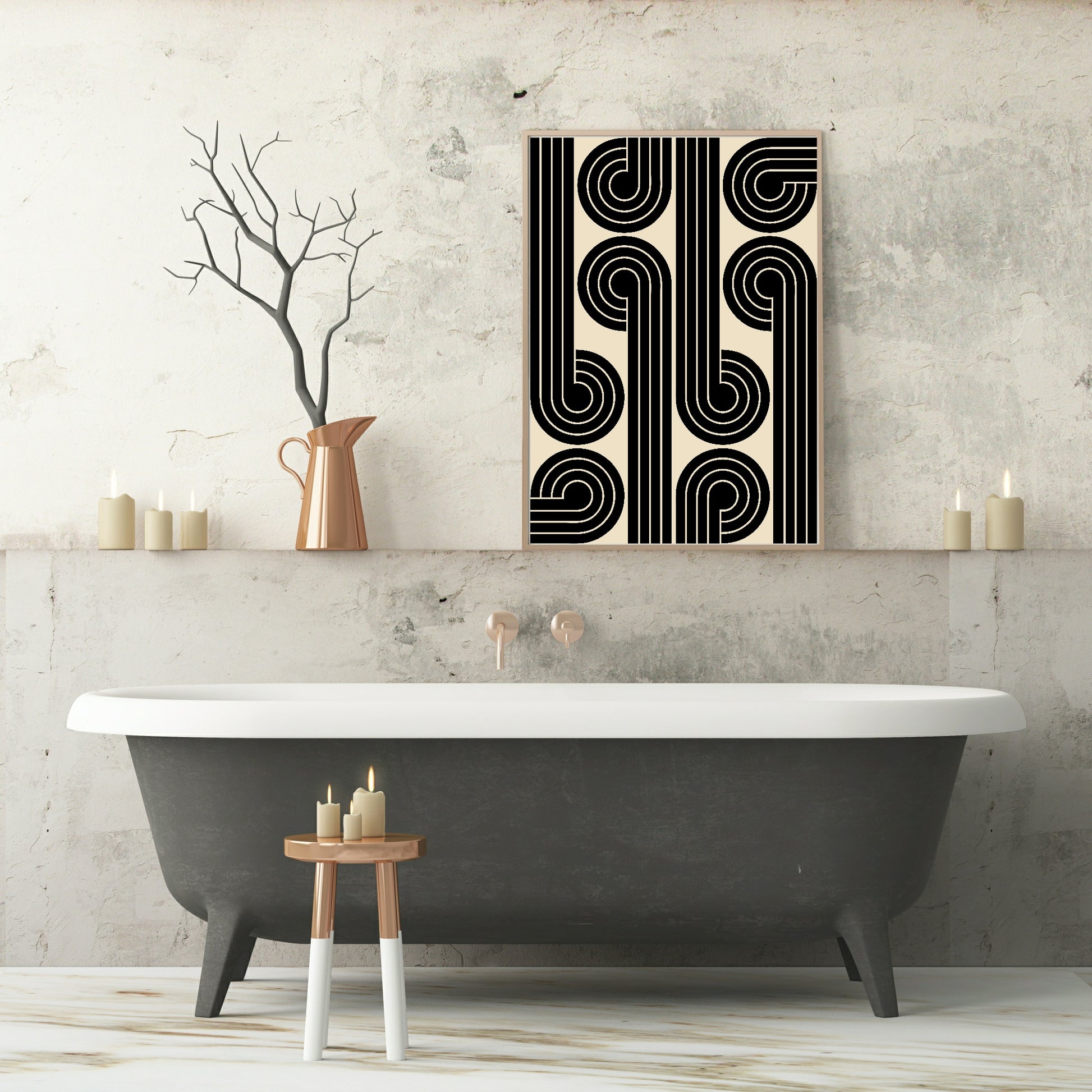 Mid-Century Modern Art Print | Abstract Wall Art