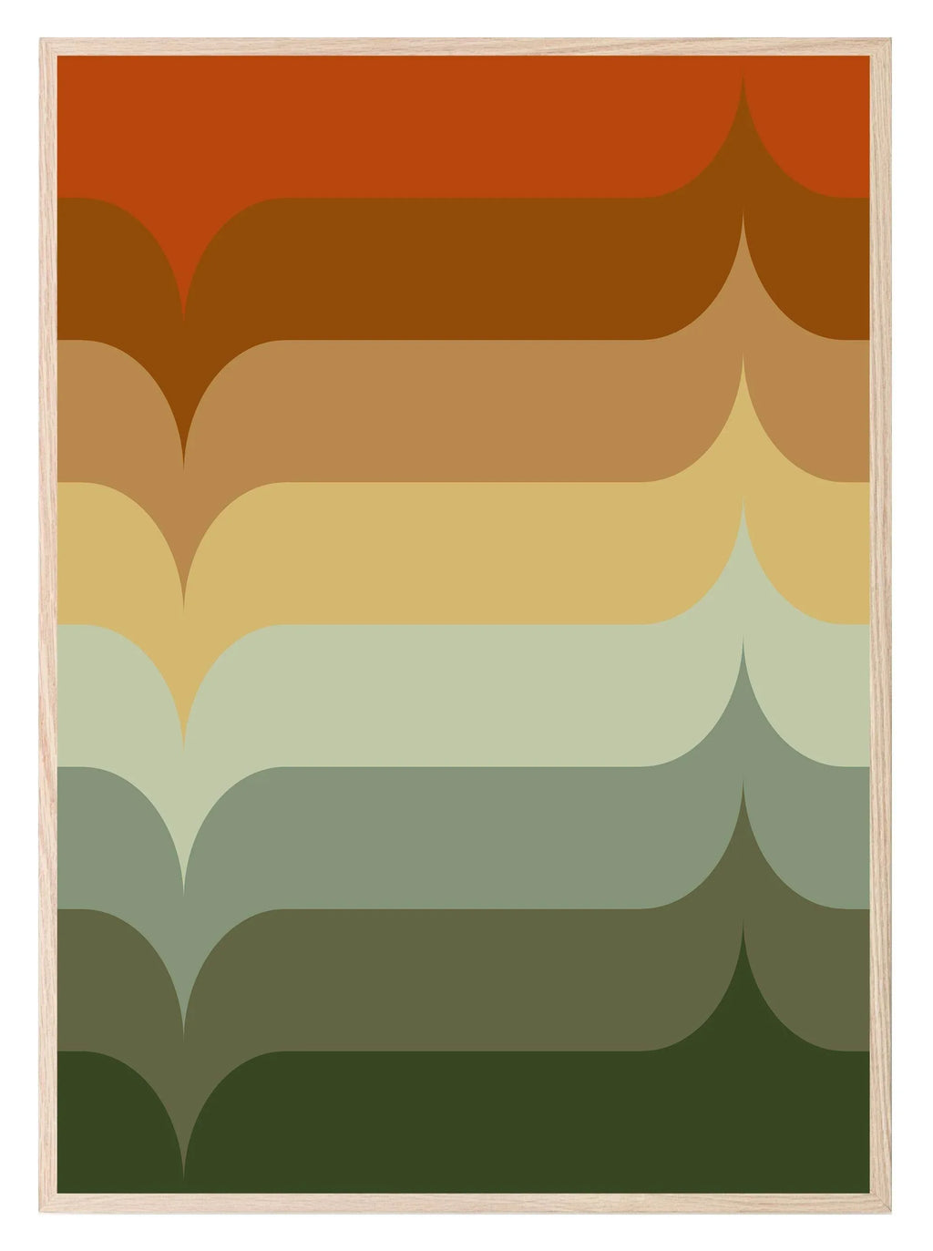 Geometric Colour Gradient Print | Abstract Wall Art - Larosier Prints