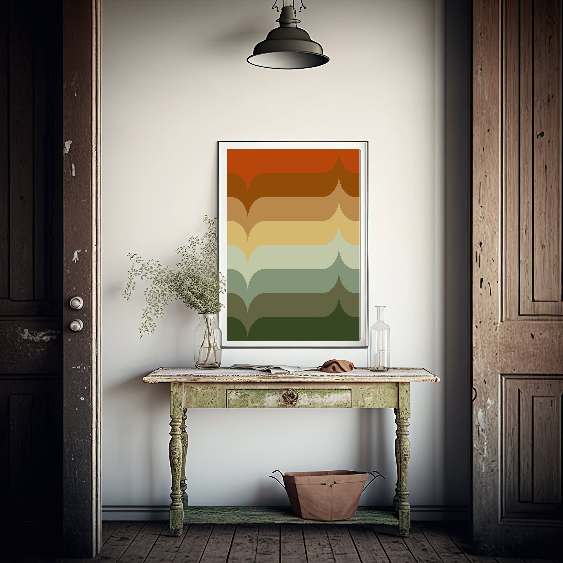 Geometric Colour Gradient Print | Abstract Wall Art