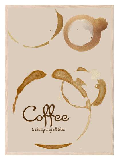 Coffee Stains Print | Kitchen Wall Art