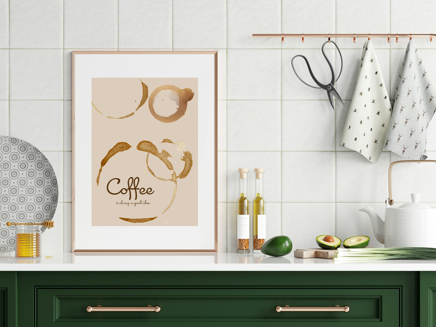 Coffee Stains Print | Kitchen Wall Art