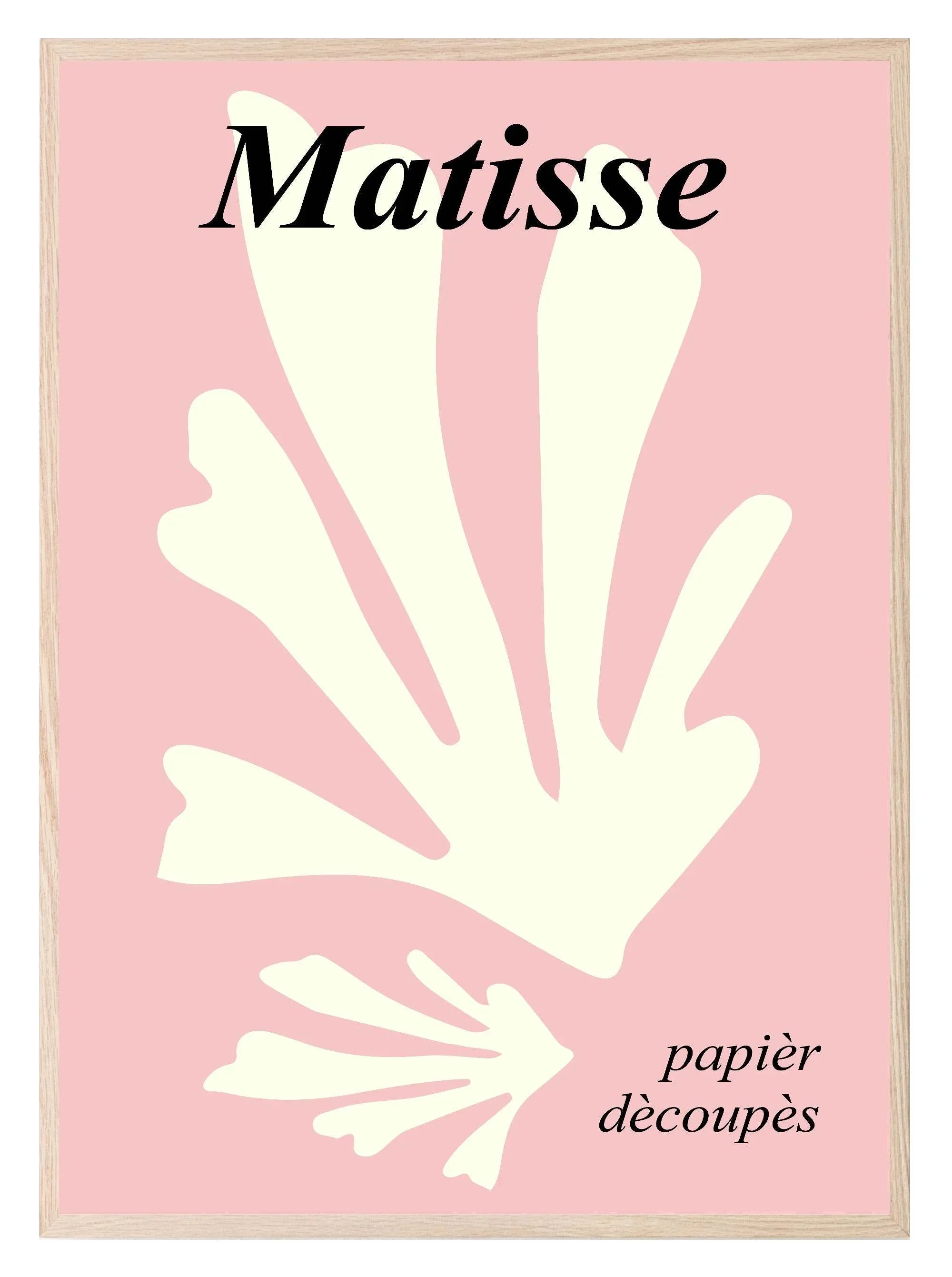 Pink Matisse Print | Abstract | Henri Matisse Inspired Wall Art - Larosier Prints