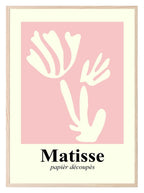 Abstract Pink & Cream Matisse Print | Henri Matisse Inspired Wall Art - Larosier Prints