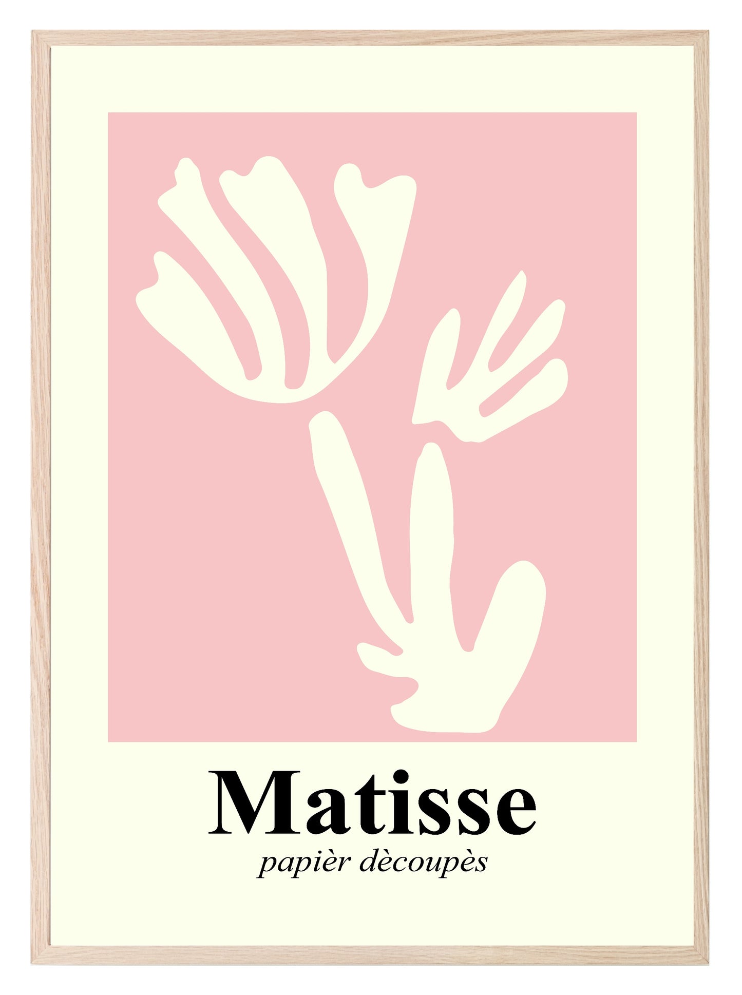 Abstract Pink & Cream Matisse Print | Henri Matisse Inspired Wall Art