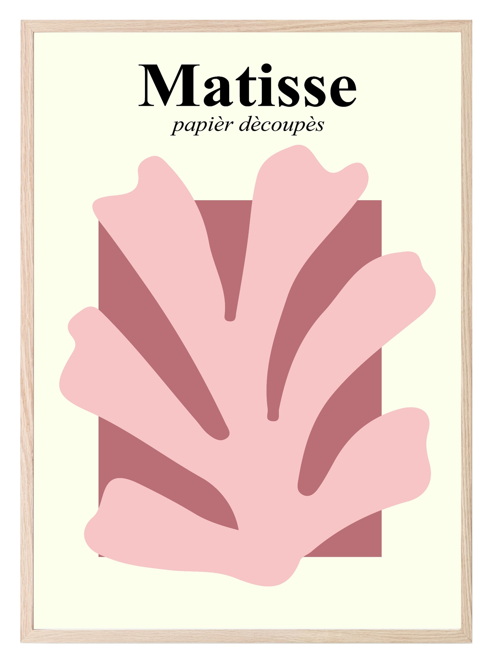 Pink & Cream Matisse Print | Abstract | Henri Matisse Inspired Wall Art