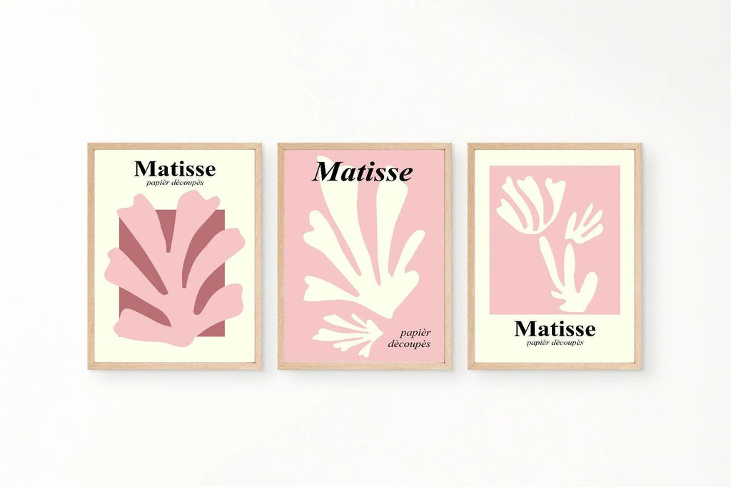 Pink Matisse Print | Abstract | Henri Matisse Inspired Wall Art - Larosier Prints