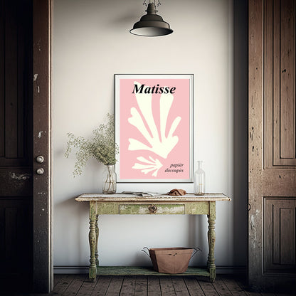 Pink Matisse Print | Abstract | Henri Matisse Inspired Wall Art