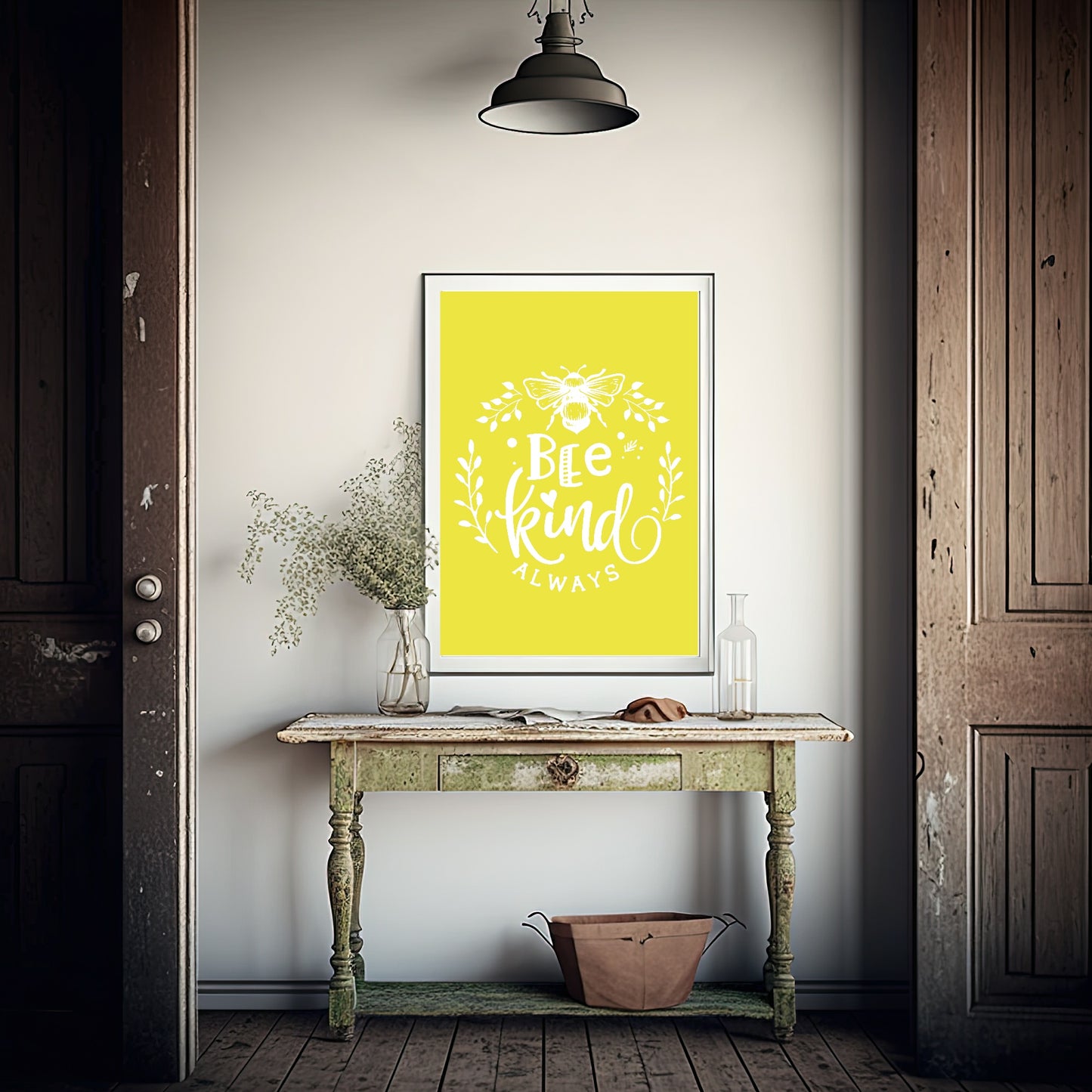 Bee Kind Always Print | Inspirational Wall Art