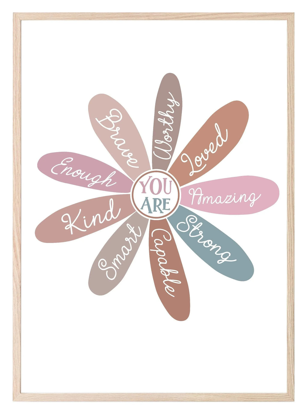 You Are Flower Print | Daisy | Inspirational Wall Art - Larosier Prints