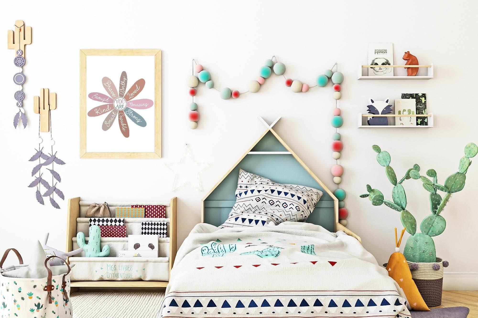 You Are Flower Print | Daisy | Inspirational Wall Art - Larosier Prints