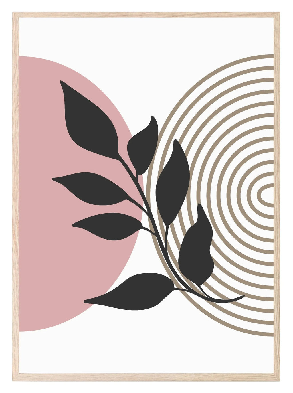 Floral Pink Print | Abstract Wall Art - Larosier Prints