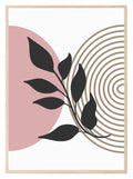 Floral Pink Print | Abstract Wall Art - Larosier Prints