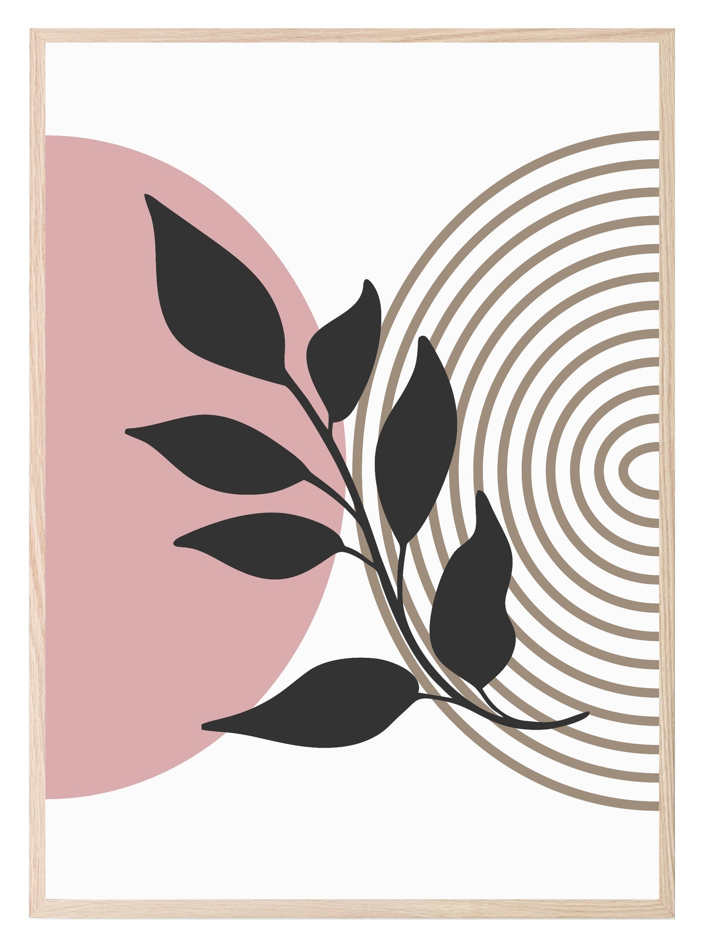 Floral Pink Print | Abstract Wall Art