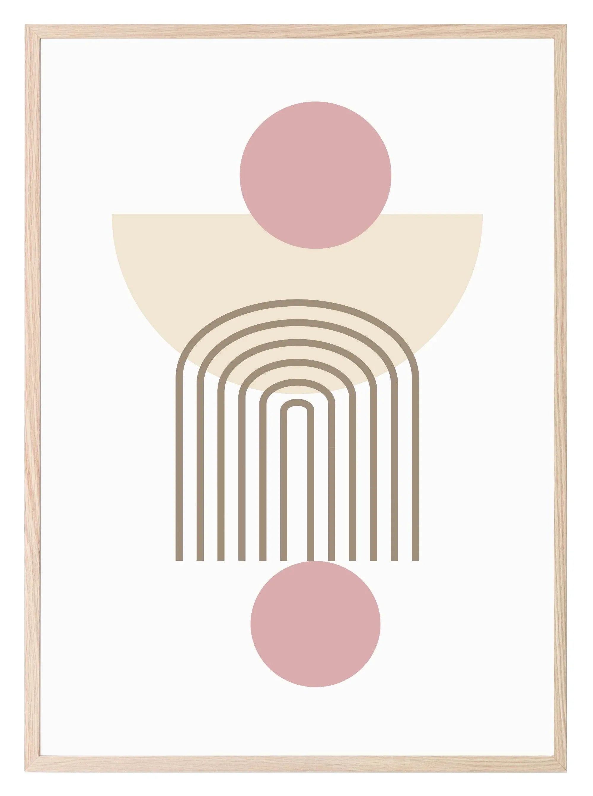 Pink Abstract Print | Coquette Wall Art - Larosier Prints
