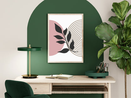 Floral Pink Print | Abstract Wall Art