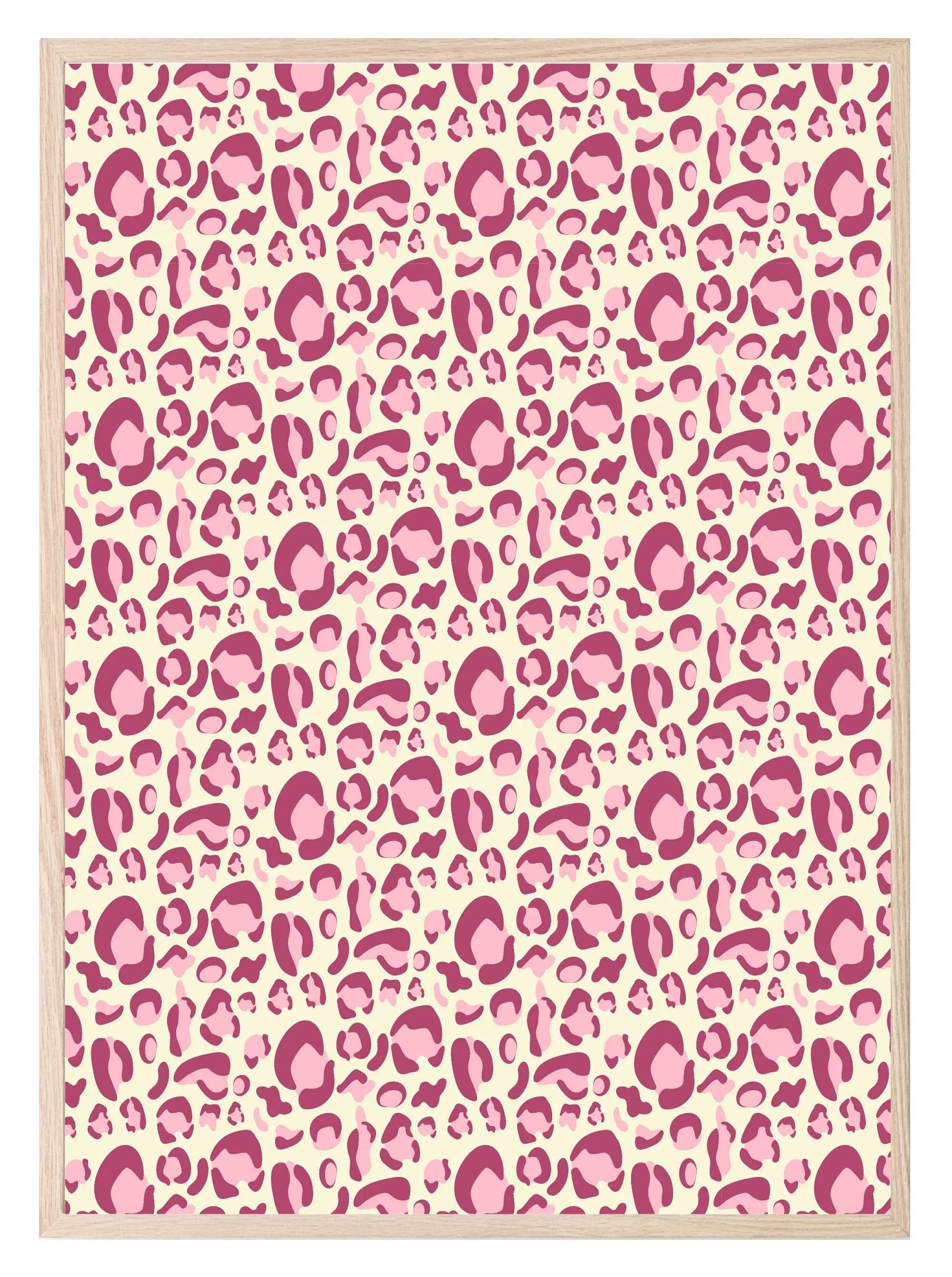 Pink Abstract Print | Waves | Leopard Print | Dots | Abstract Wall Art - Larosier Prints