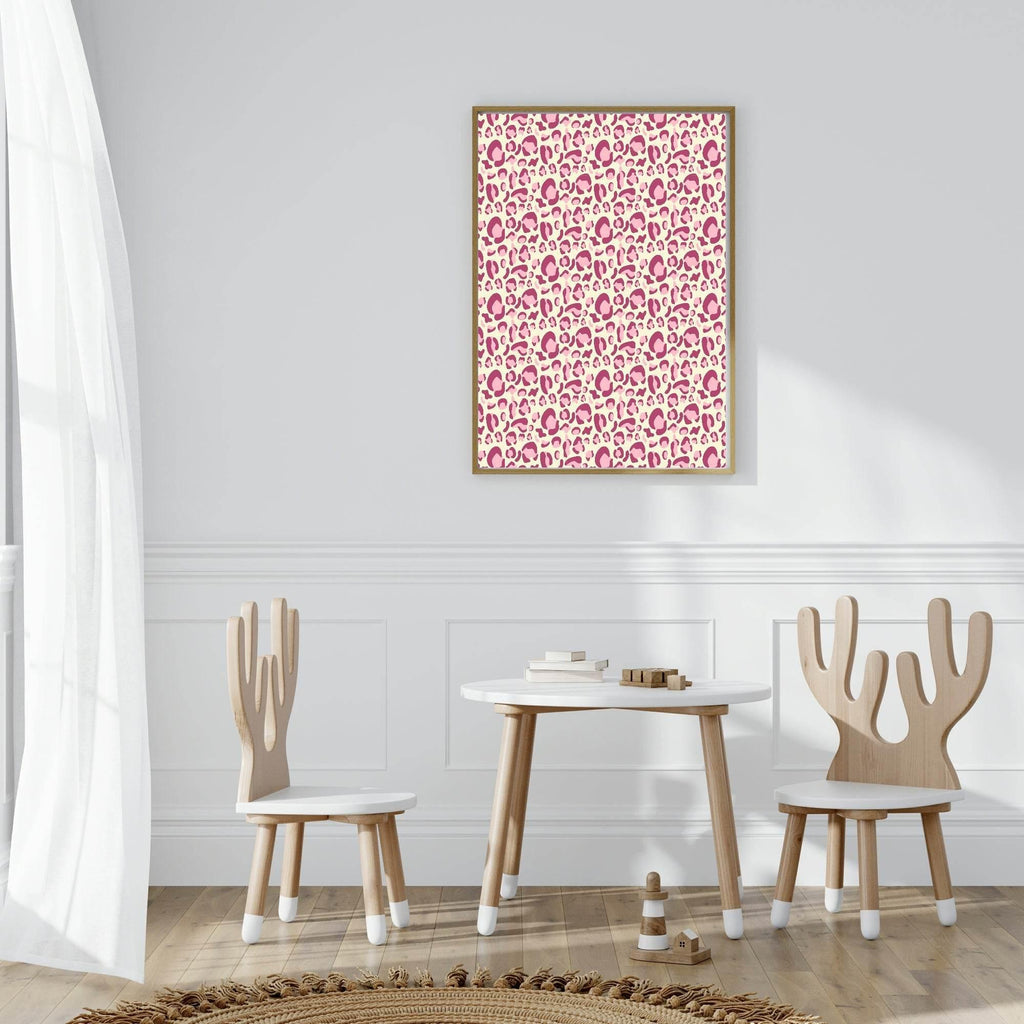 Pink Abstract Print | Waves | Leopard Print | Dots | Abstract Wall Art - Larosier Prints