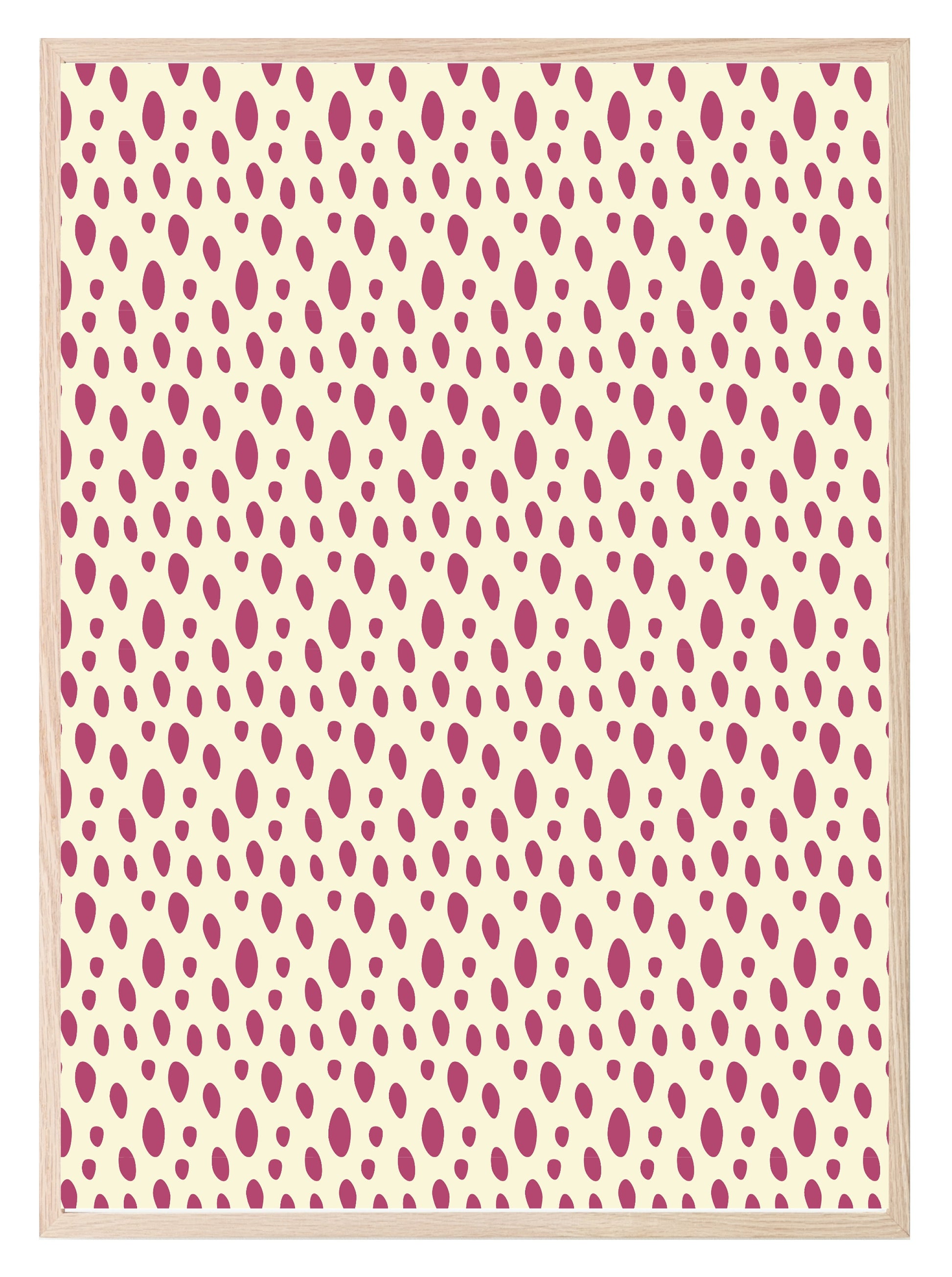 Pink Abstract Print | Waves | Leopard Print | Dots | Abstract Wall Art Pink Dots