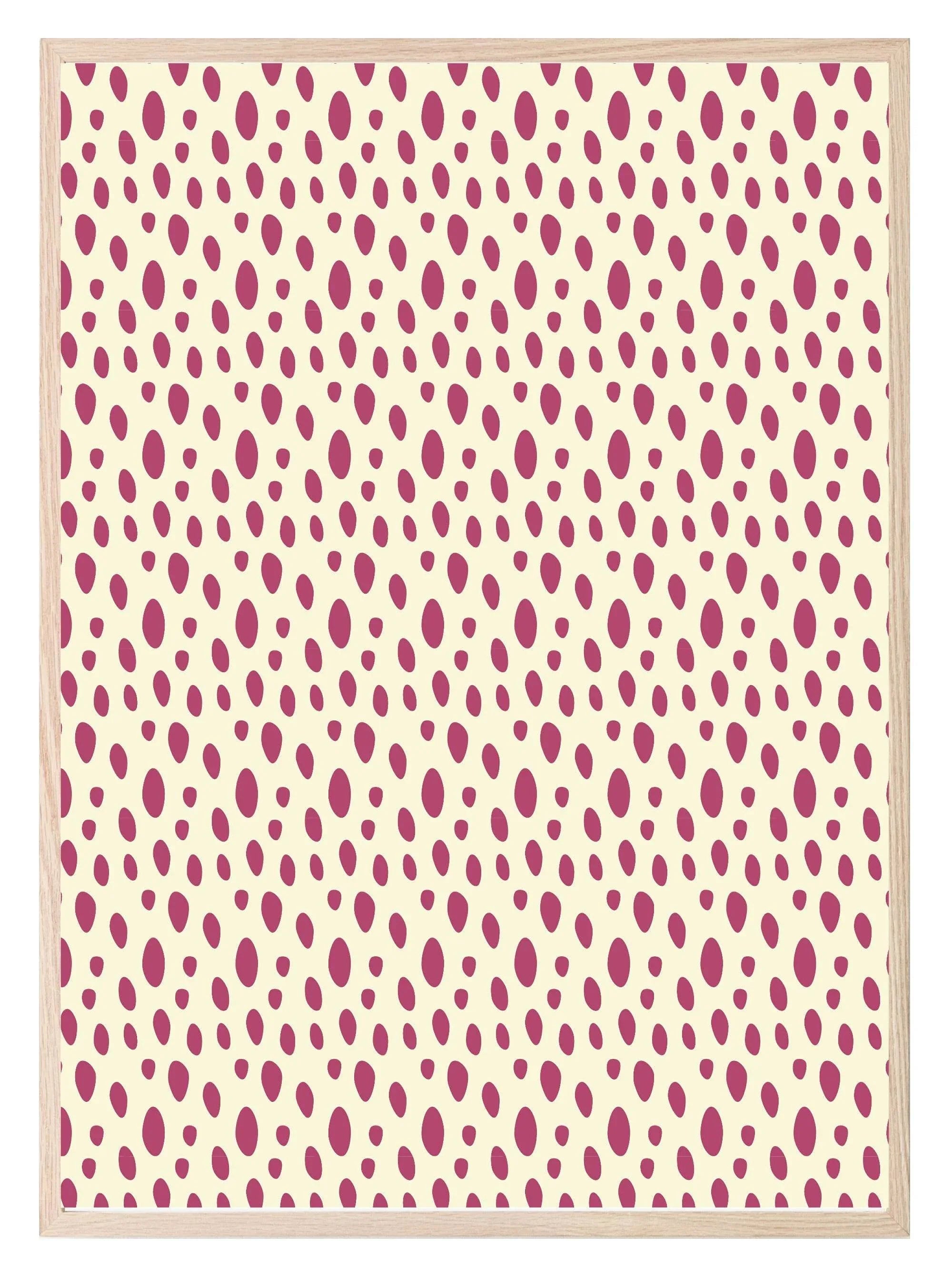 Pink Abstract Print | Waves | Leopard Print | Dots | Abstract Wall Art - Larosier Prints