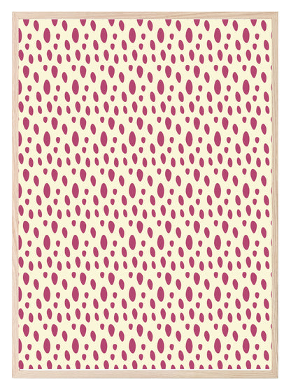 Pink Abstract Print | Waves | Leopard Print | Dots | Abstract Wall Art Pink Dots