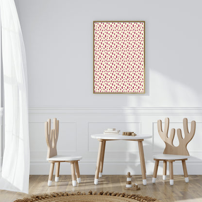 Pink Abstract Print | Waves | Leopard Print | Dots | Abstract Wall Art