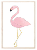 Flamingo Print | Coquette Wall Art - Larosier Prints