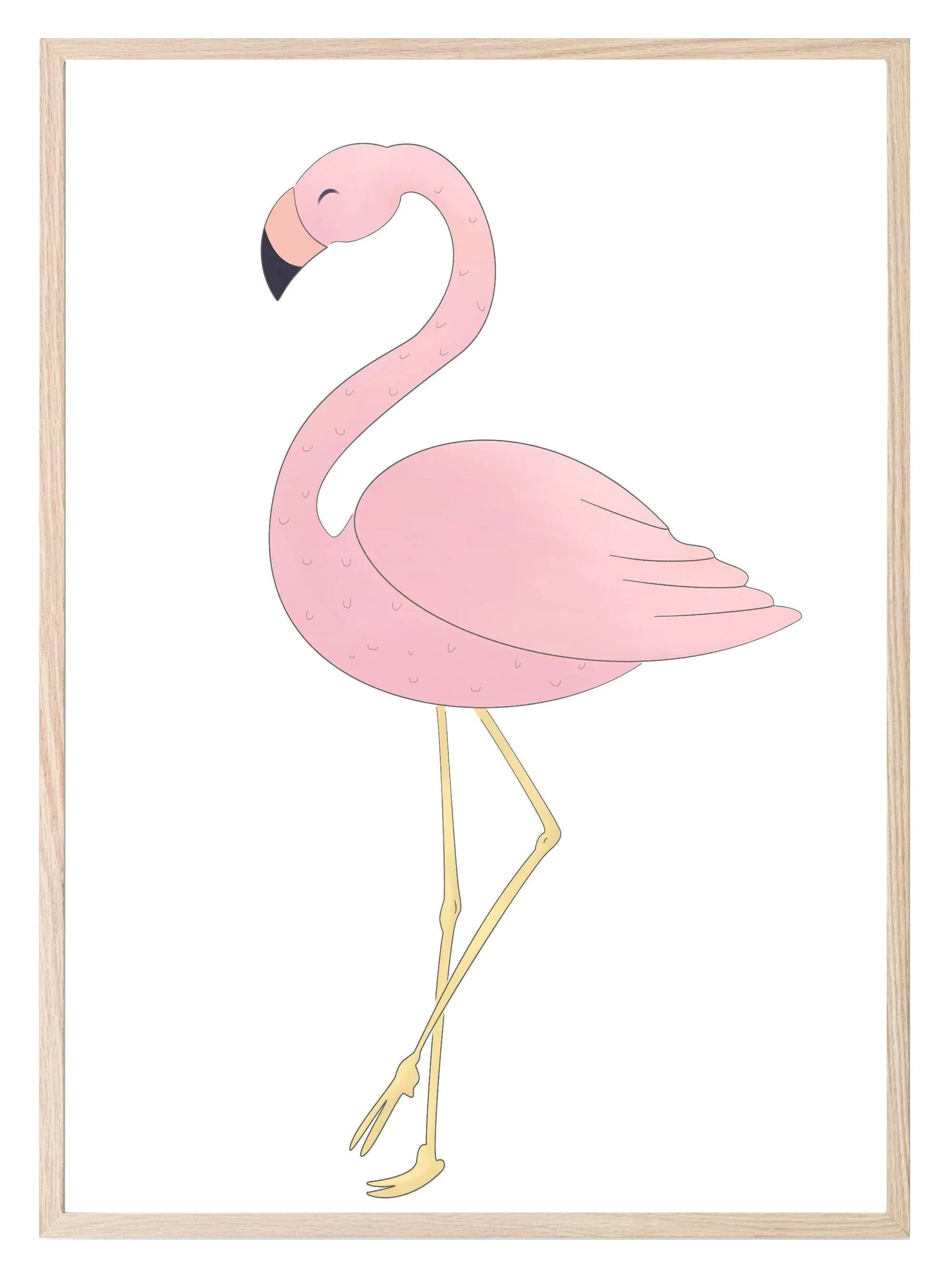 Flamingo Print | Coquette Wall Art - Larosier Prints